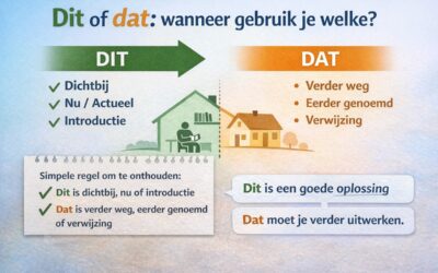 Dit of dat: wat is het verschil en wanneer gebruik je welk aanwijzend voornaamwoord?