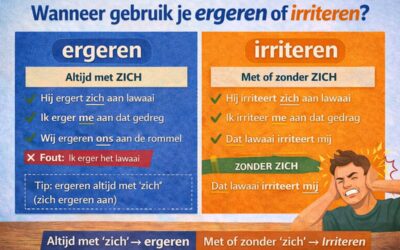 Ergeren of irriteren: wat is het verschil en wanneer gebruik je welk werkwoord?
