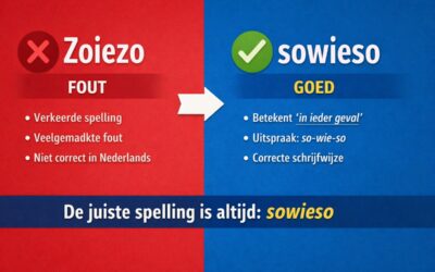 Zoiezo in de Nederlandse taal: waarom het fout is en wat de juiste spelling “sowieso” betekent